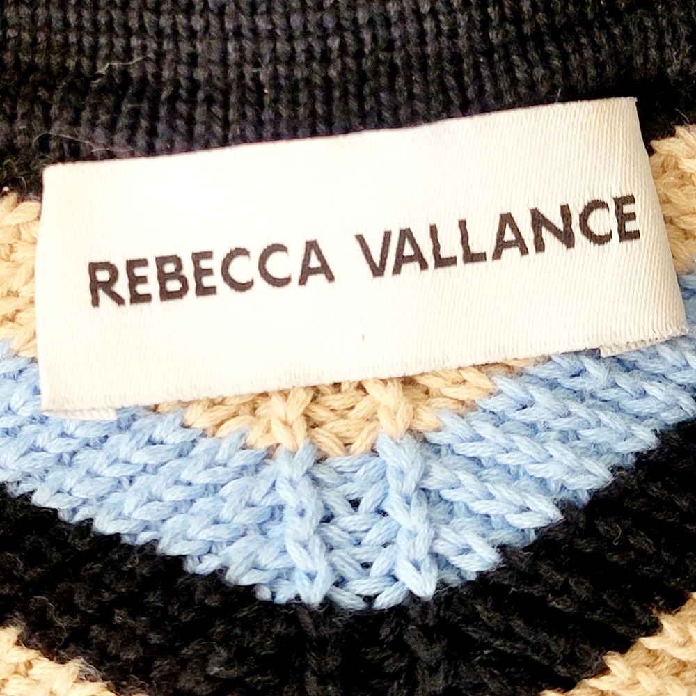REBECCA VALLANCE Chatou Jacket Cotton Knit Cardigan Sweater Medium - Picture 8 of 14
